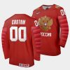 2022russia custom 2022 iihf world junior championship red away jersey