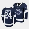 2023 24 penn state nittany lions jarod crespo college hockey navy replica jersey