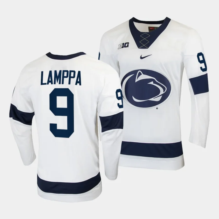 2023 24 penn state nittany lions xander lamppa college hockey white replica jersey