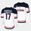 2023 24 uconn huskies jake percival college hockey white replica jersey