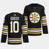 a.j. greer bruins black 2023 24100th anniversary primegreen jersey