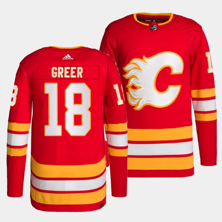 a.j. greer flames red home primegreen authentic projersey