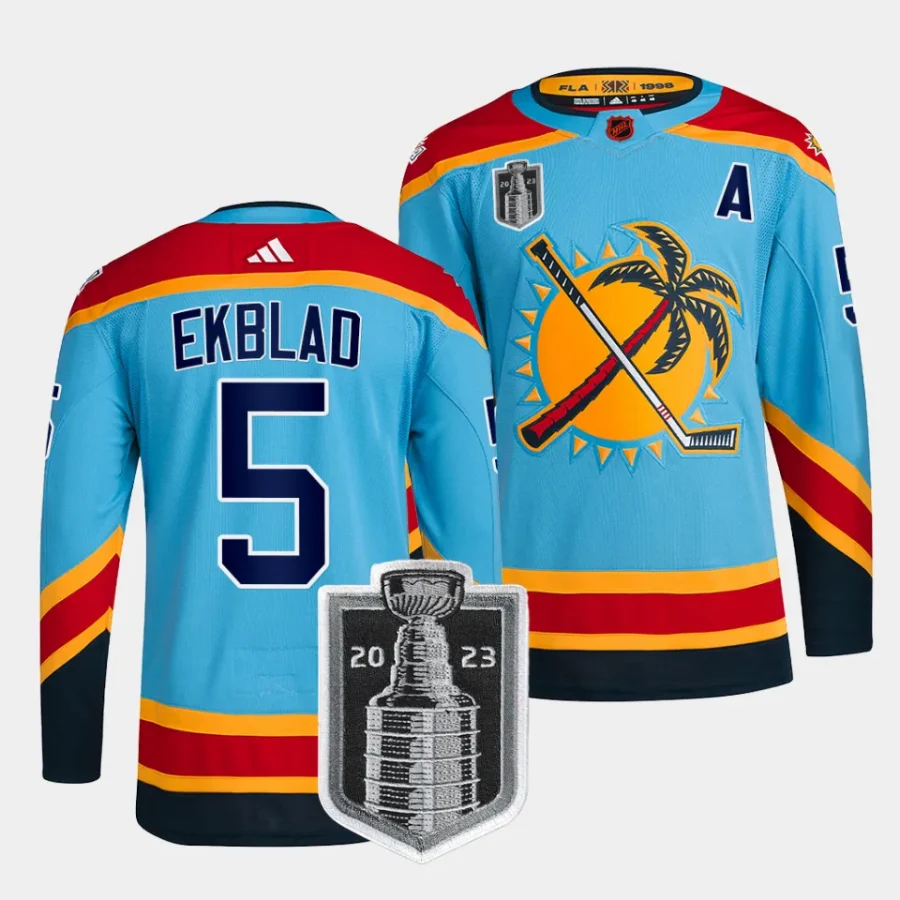 aaron ekblad panthers blue 2023 stanley cup final reverse retro authenticjersey