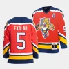 aaron ekblad panthers red 95 96 authentic blue line jersey