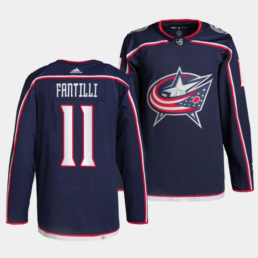 adam fantilli blue jackets navy home primegreen authentic projersey