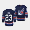 adam fox rangers 2023 24alternate youth navypremier third jersey