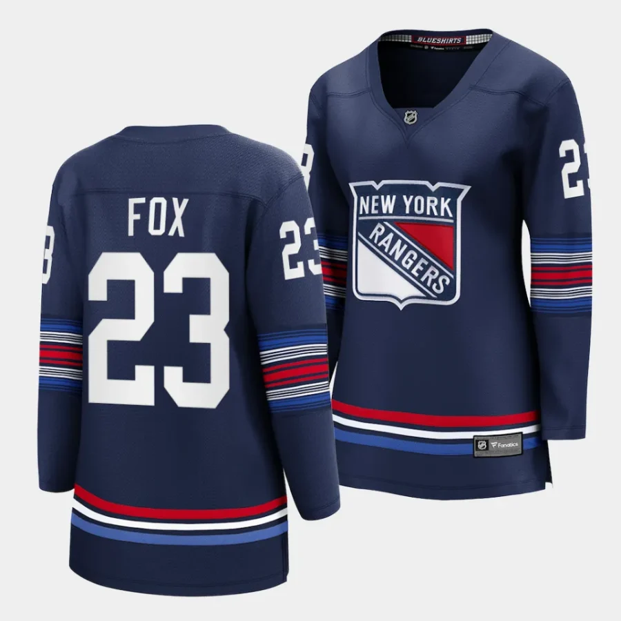 adam fox rangers navy alternate women jerseys