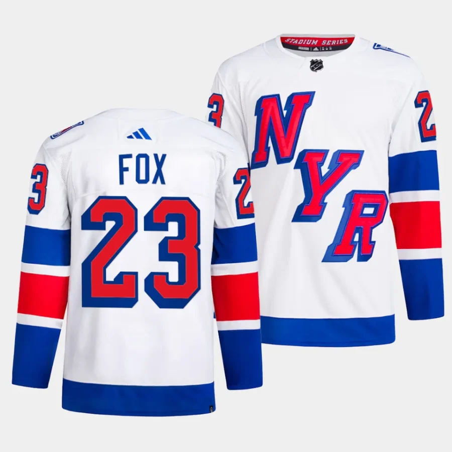 adam fox rangers white 2024 nhl stadium series authentic player primegreenjersey