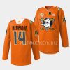 adam henrique ducks orange 2023orangewood warmup jersey