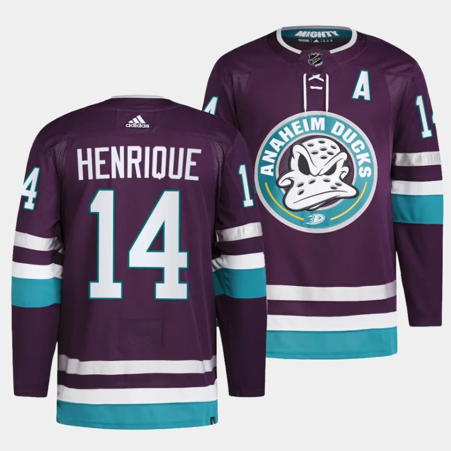 adam henrique ducks purple 2023 2430th anniversary primegreen authentic projersey