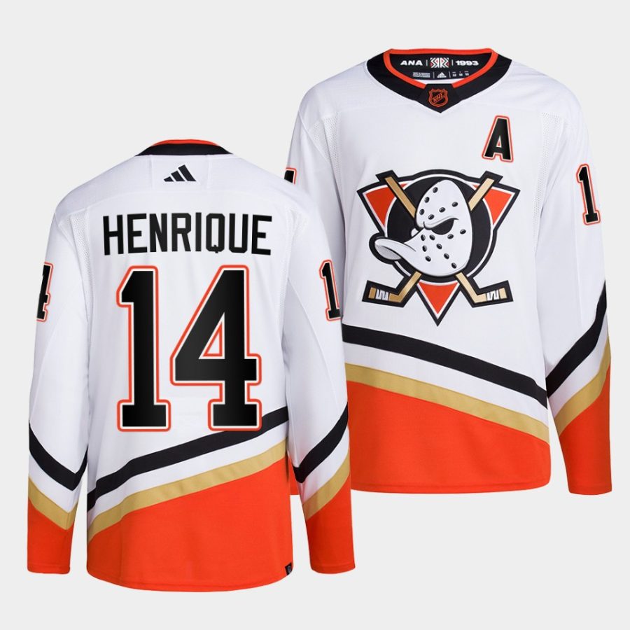 adam henrique ducks white 2022reverse retro 2.0 authentic primegreen jersey