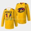 adam henrique ducks yellow 2023women in sports night warmup jersey