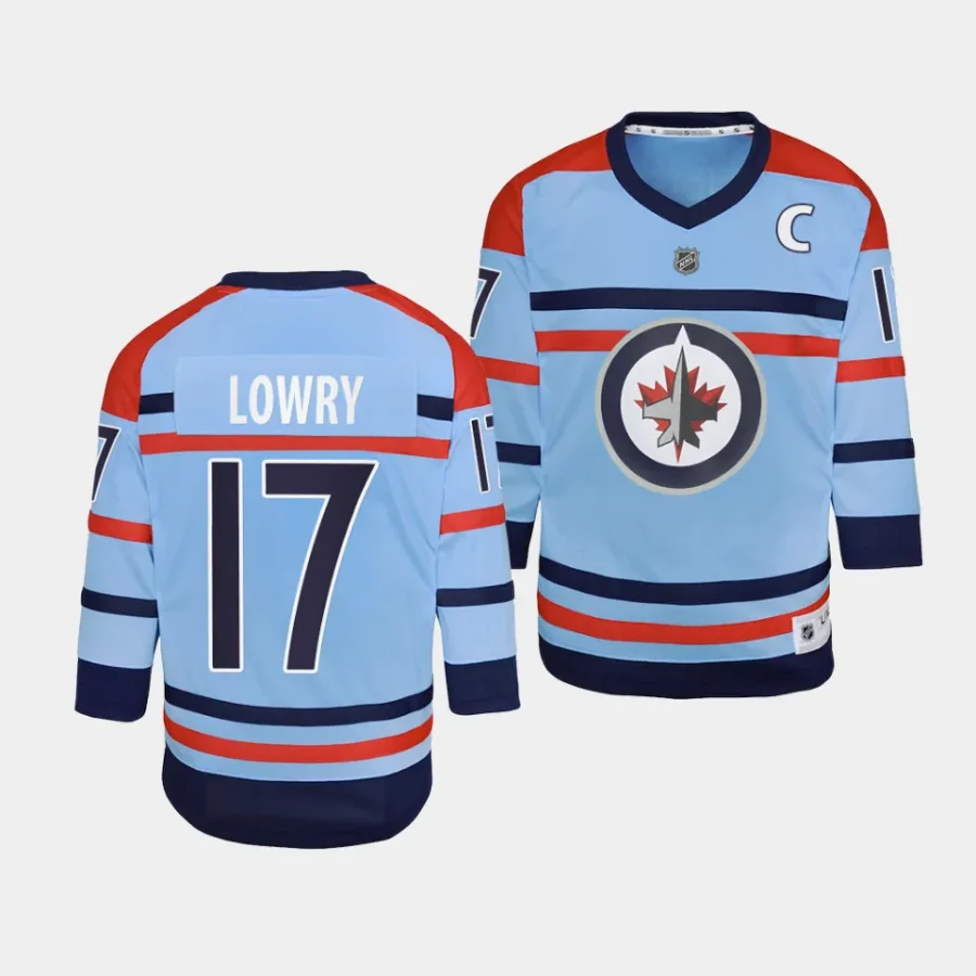 adam lowry jets 2023 24rcaf centennial youth light blue jersey