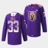 adin hill golden knights warm up hispanic heritage purple jersey