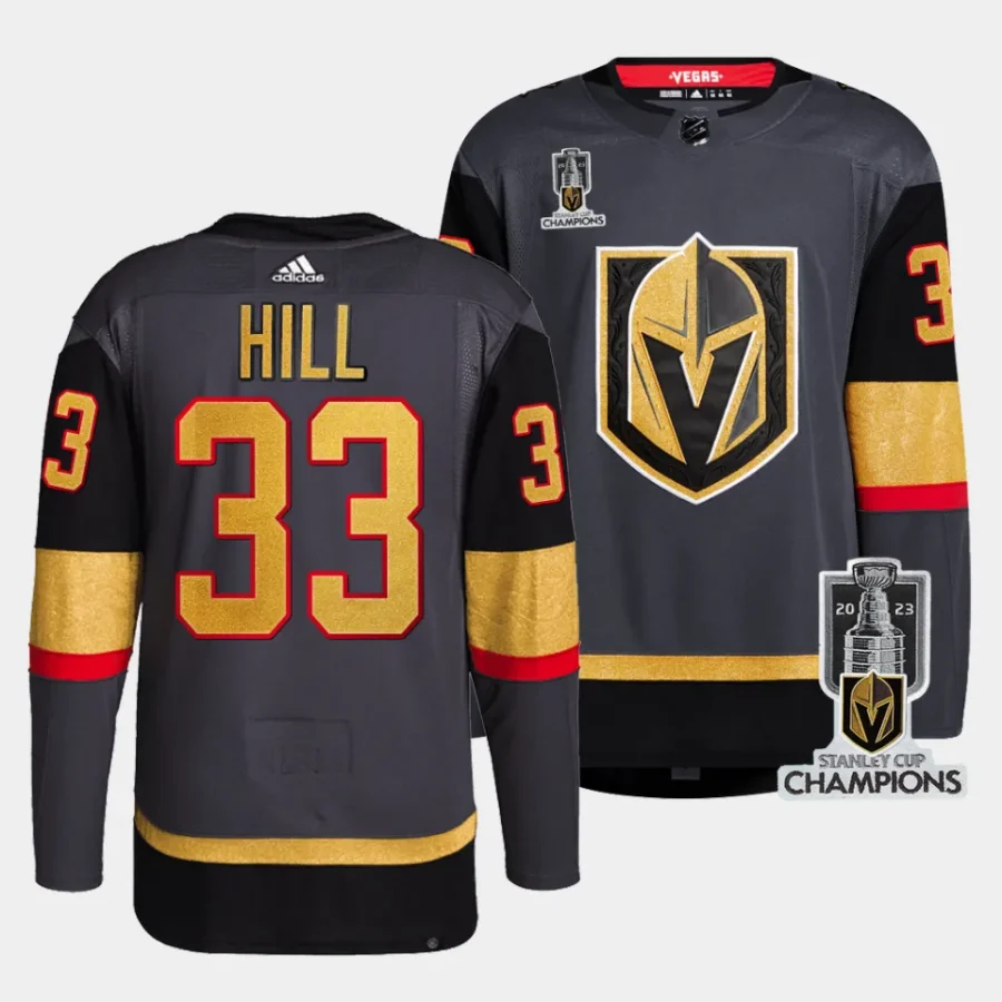 adin hill vgk 2023 stanley cup champions gray authentic alternate men jersey