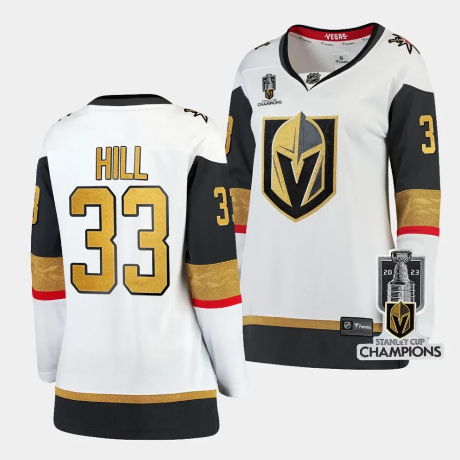 adin hill vgk 2023 stanley cup champions white away women jersey