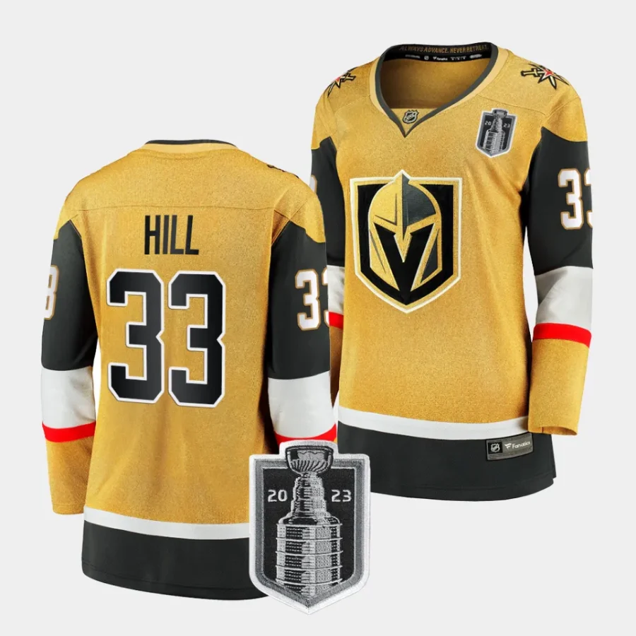 adin hill vgk gold 2023 stanley cup final women jerseys