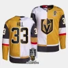 adin hill vgk white gold 2023 stanley cup champions split jersey