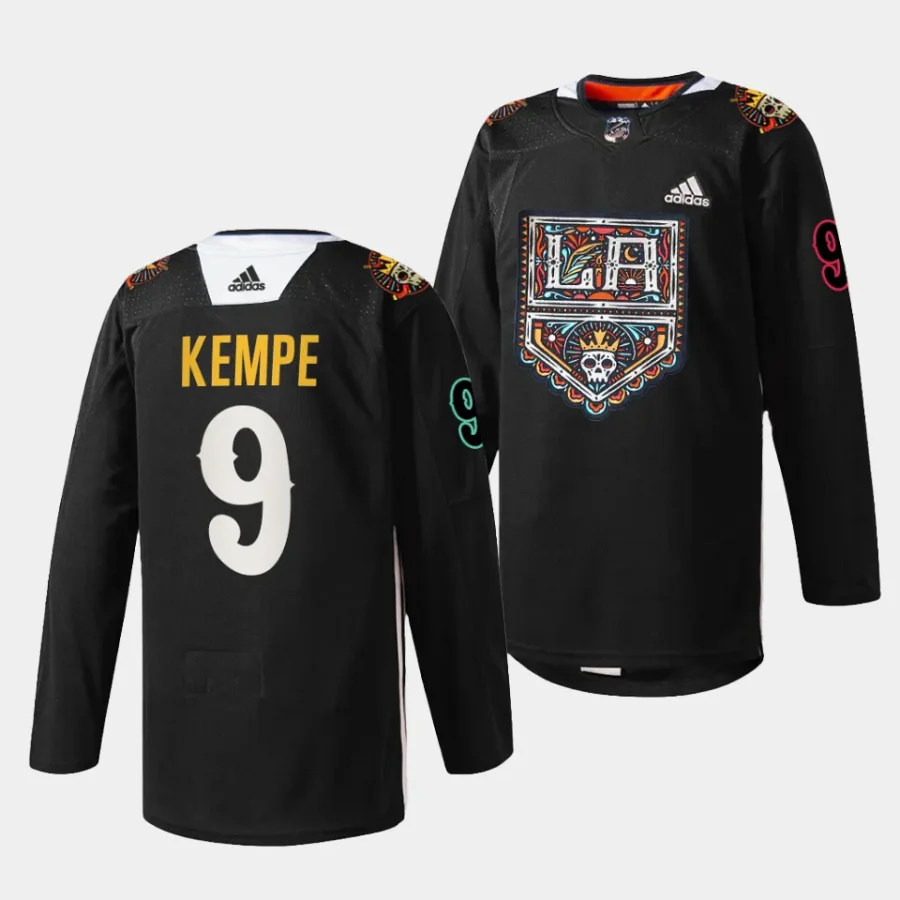 adrian kempe kings black 2023 dia de muertos specialty jersey