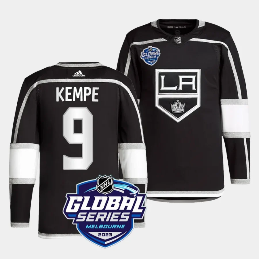 adrian kempe la kings black 2023 nhl global series authentic pro primegreenjersey