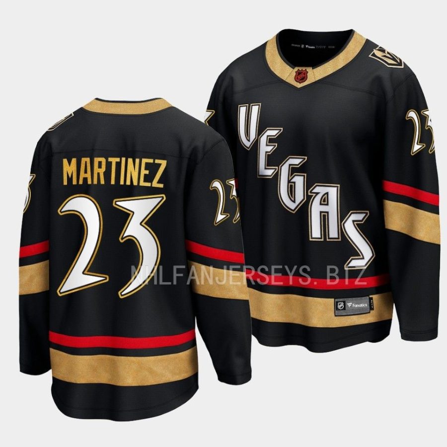 alec martinez golden knights black special edition 2.0 breakaway player jersey