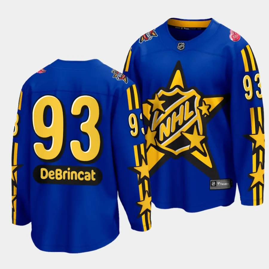 alex debrincat red wings blue 2024 nhl all star game breakaway jersey