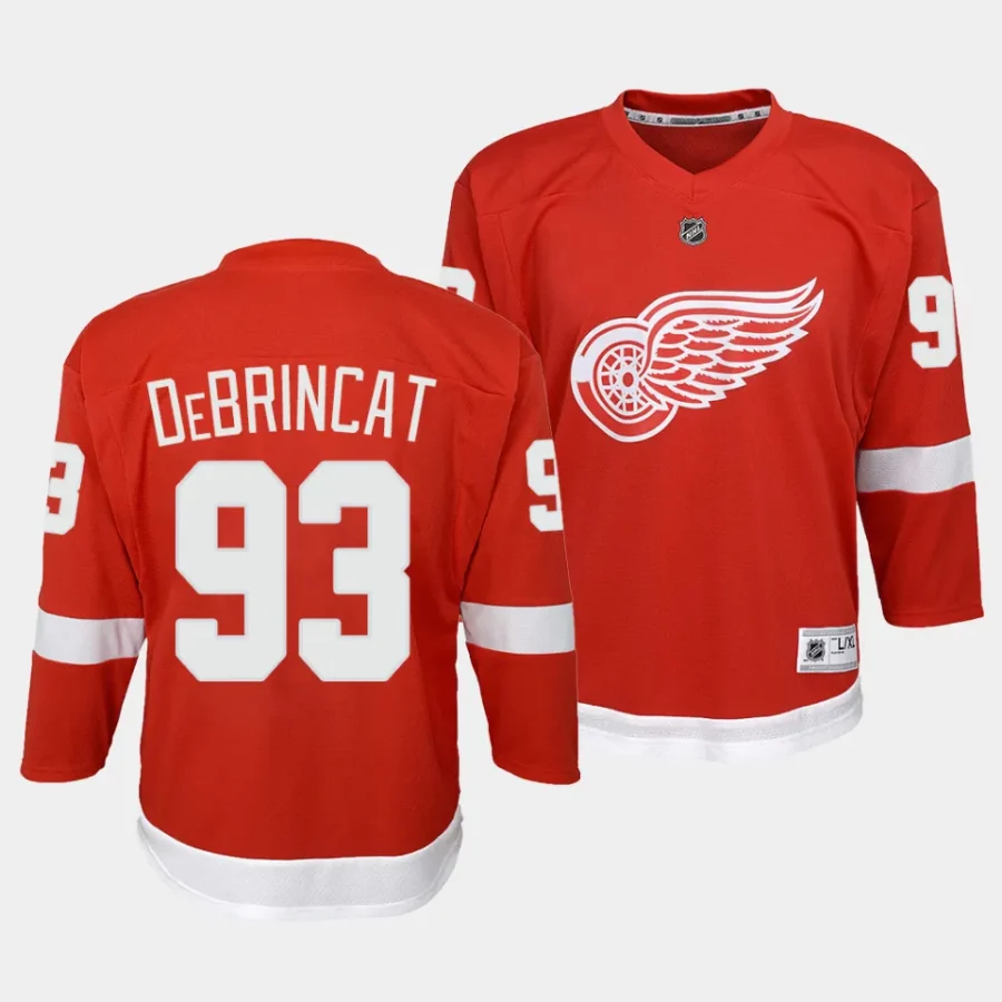 alex debrincat red wings home youth redpremier player jersey