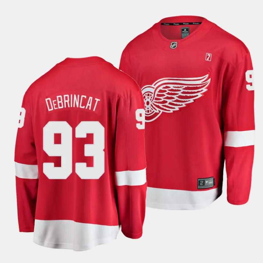 alex debrincat red wings red home breakaway player jersey