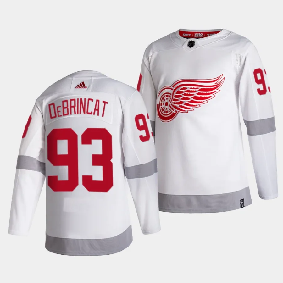 alex debrincat red wings white reverse retro 2.0 authentic pro primegreenjersey