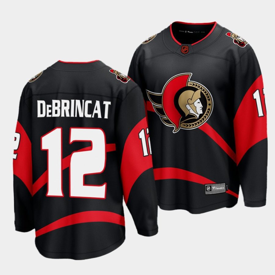 alex debrincat senators black special edition 2.0 breakaway player jersey