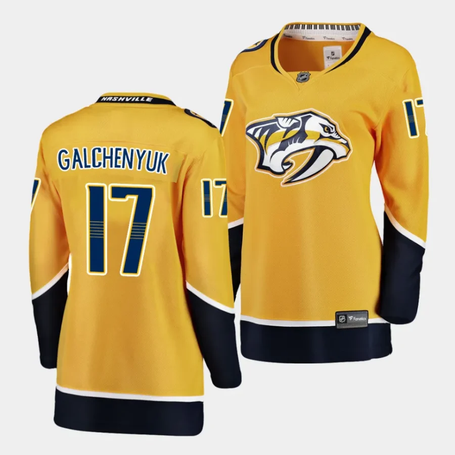 alex galchenyuk predators gold home women jerseys