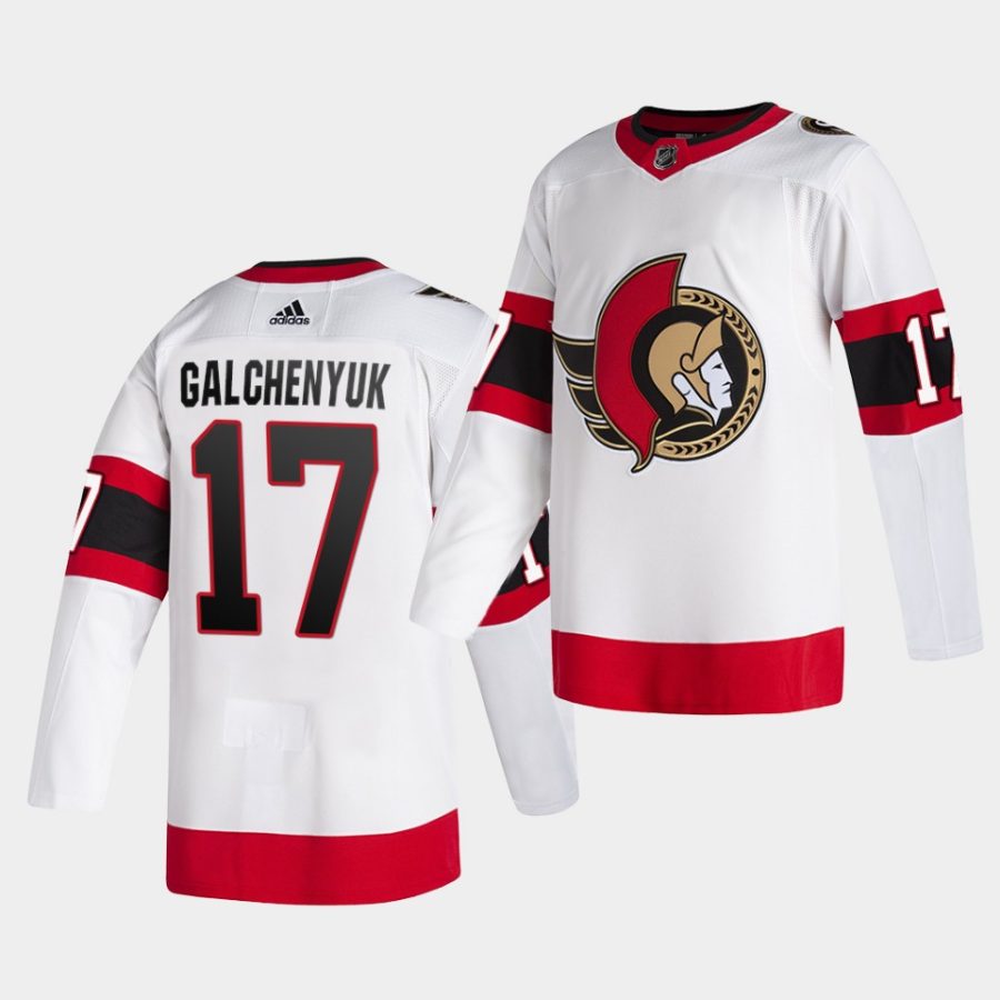 alex galchenyuk senators white 2020 21 authentic men jersey