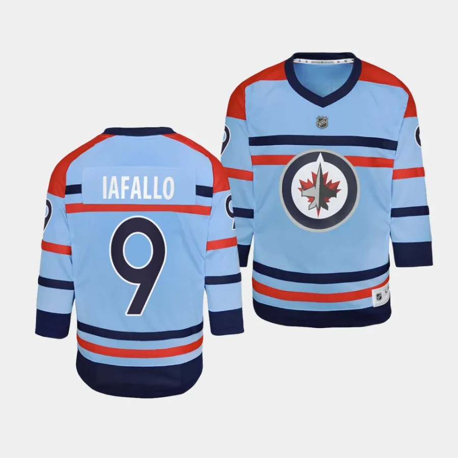 alex iafallo jets 2023 24rcaf centennial youth light blue jersey