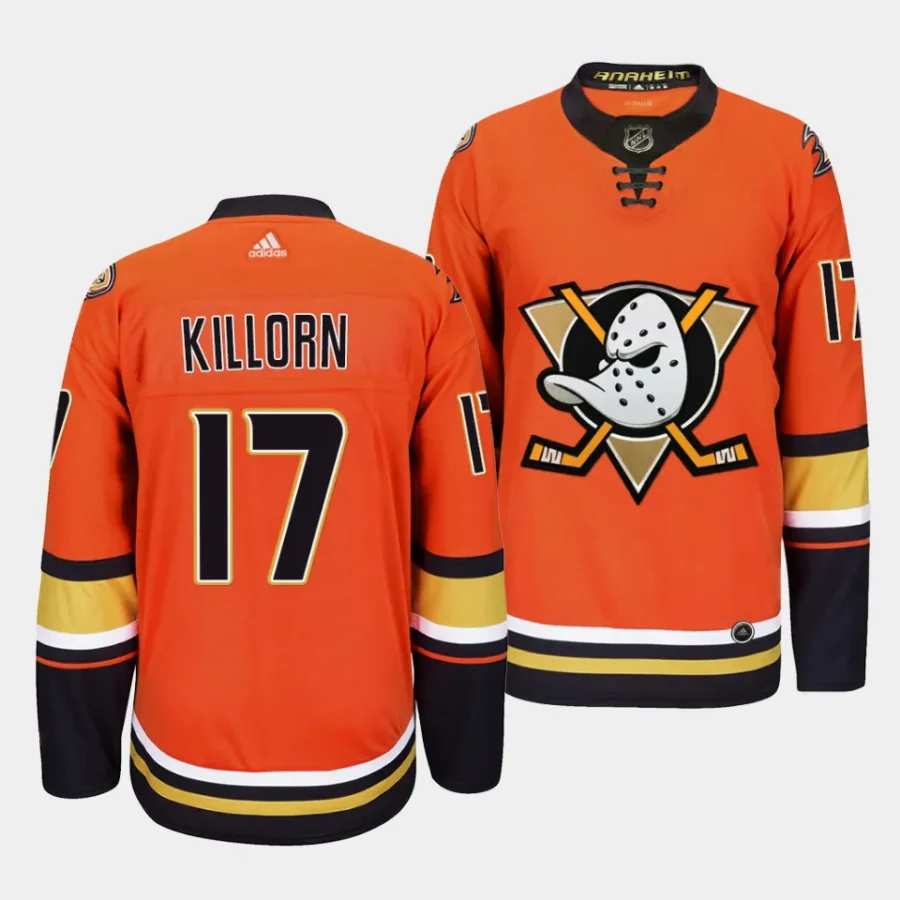 alex killorn ducks orange alternate authentic pro jersey