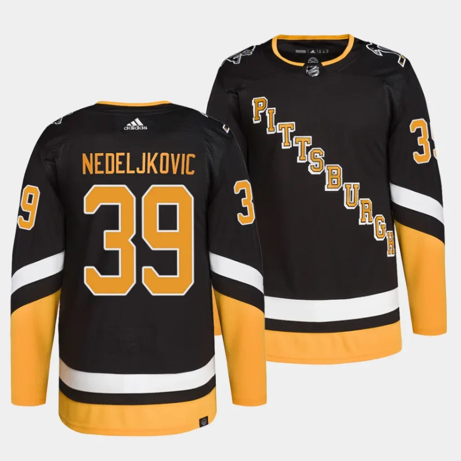 alex nedeljkovic penguins black alternate authentic pro primegreenjersey