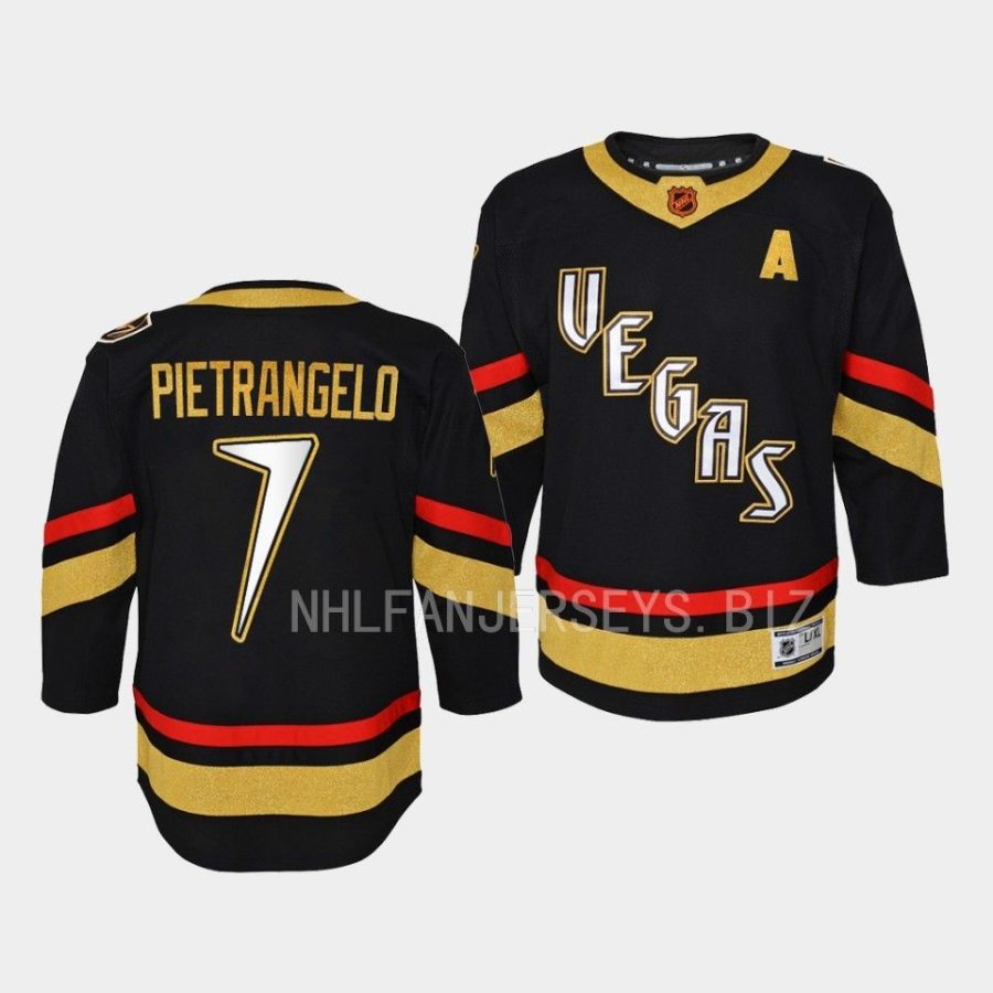 alex pietrangelo golden knights 2022special edition 2.0 youth black jersey