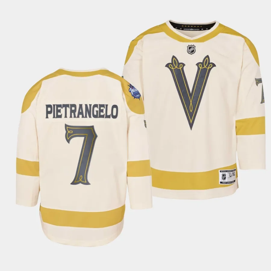 alex pietrangelo vgk 2024 nhl winter classic youth cream jersey