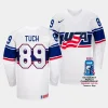 alex tuch usa 2023 iihf world championship home white jersey