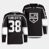 alex turcotte la kings black home primegreen jersey