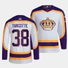 alex turcotte la kings white reverse retro primegreen jersey