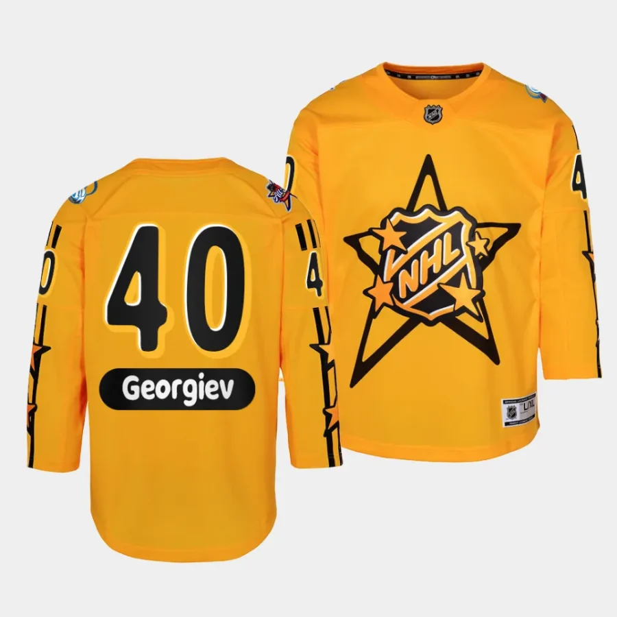 alexandar georgiev avalanche 2024 nhl all star game youth yellowpremier jersey