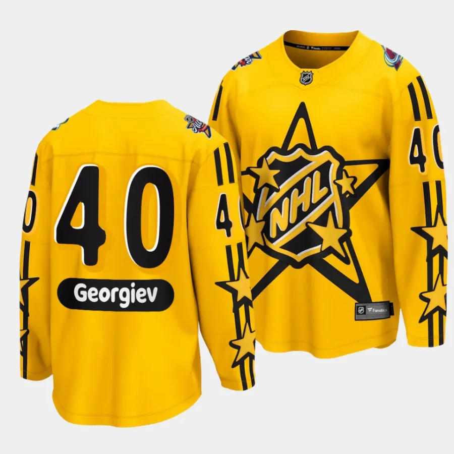 alexandar georgiev avalanche yellow 2024 nhl all star game breakaway jersey