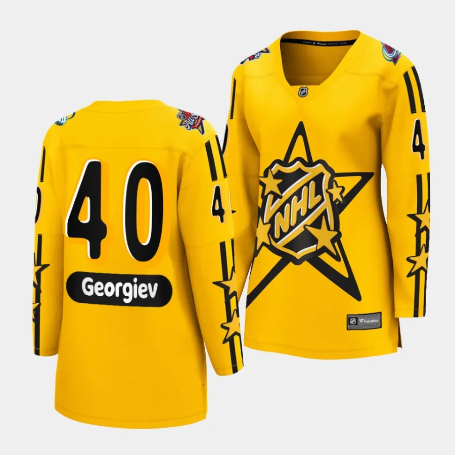 alexandar georgiev avalanche yellow 2024 nhl all star game women jerseys