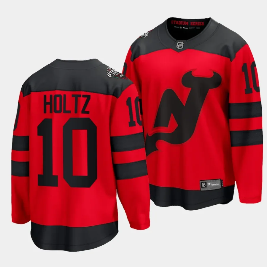 alexander holtz devils red 2024 nhl stadium series breakaway player jersey