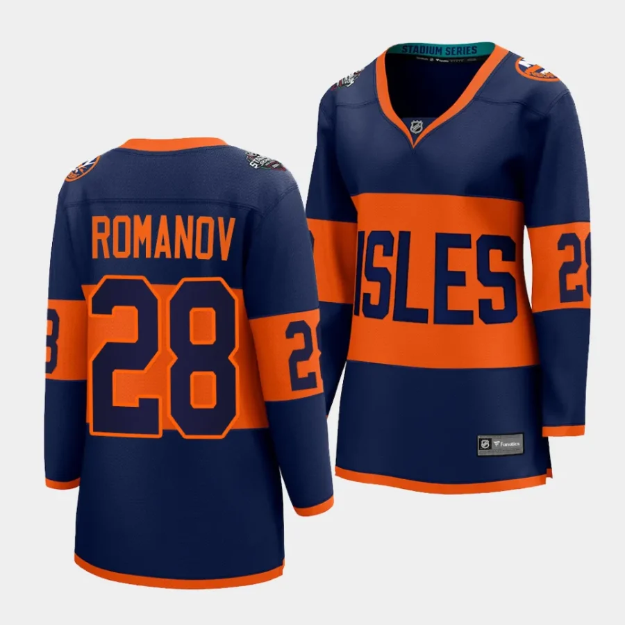 alexander romanov islanders navy 2024 nhl stadium series women jerseys