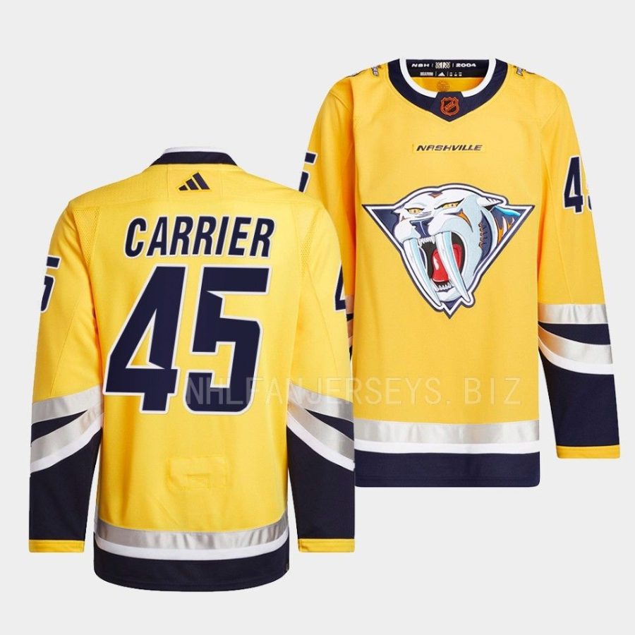 alexandre carrier predators yellow 2022reverse retro 2.0 authentic primegreen jersey