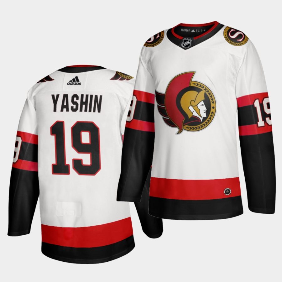 alexei yashin senators white road 2020 21 vintage jersey