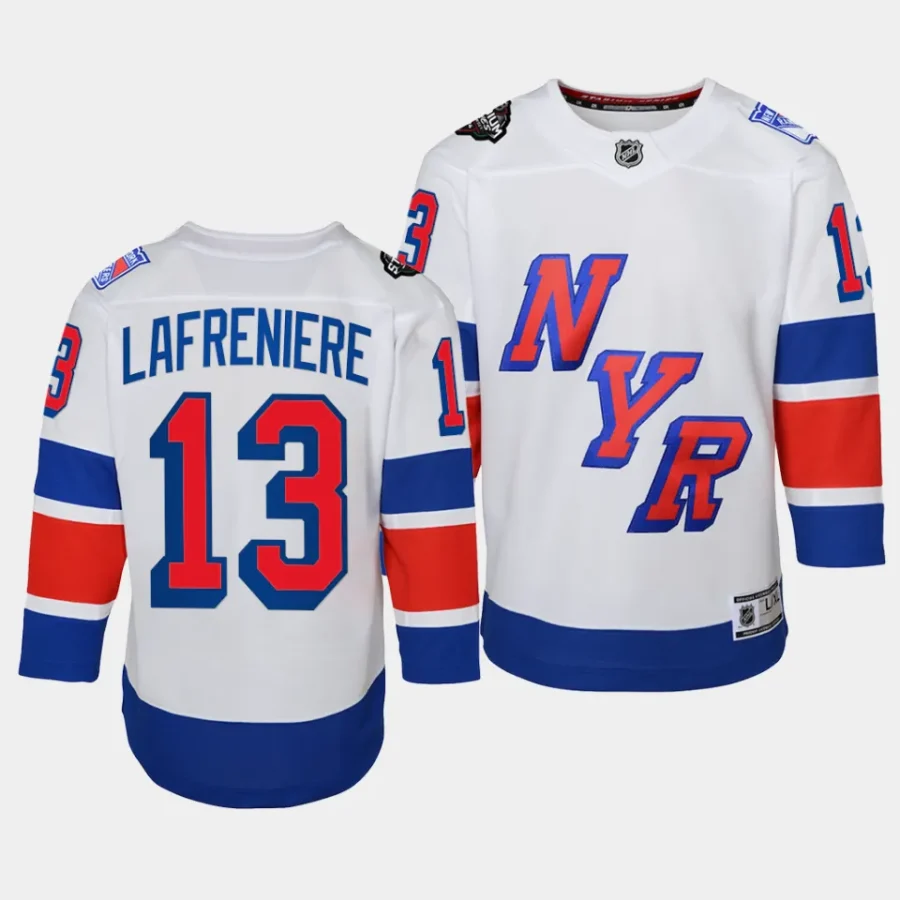 alexis lafreniere rangers 2024 nhl stadium series youth white jersey