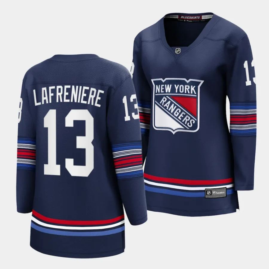 alexis lafreniere rangers navy alternate women jerseys