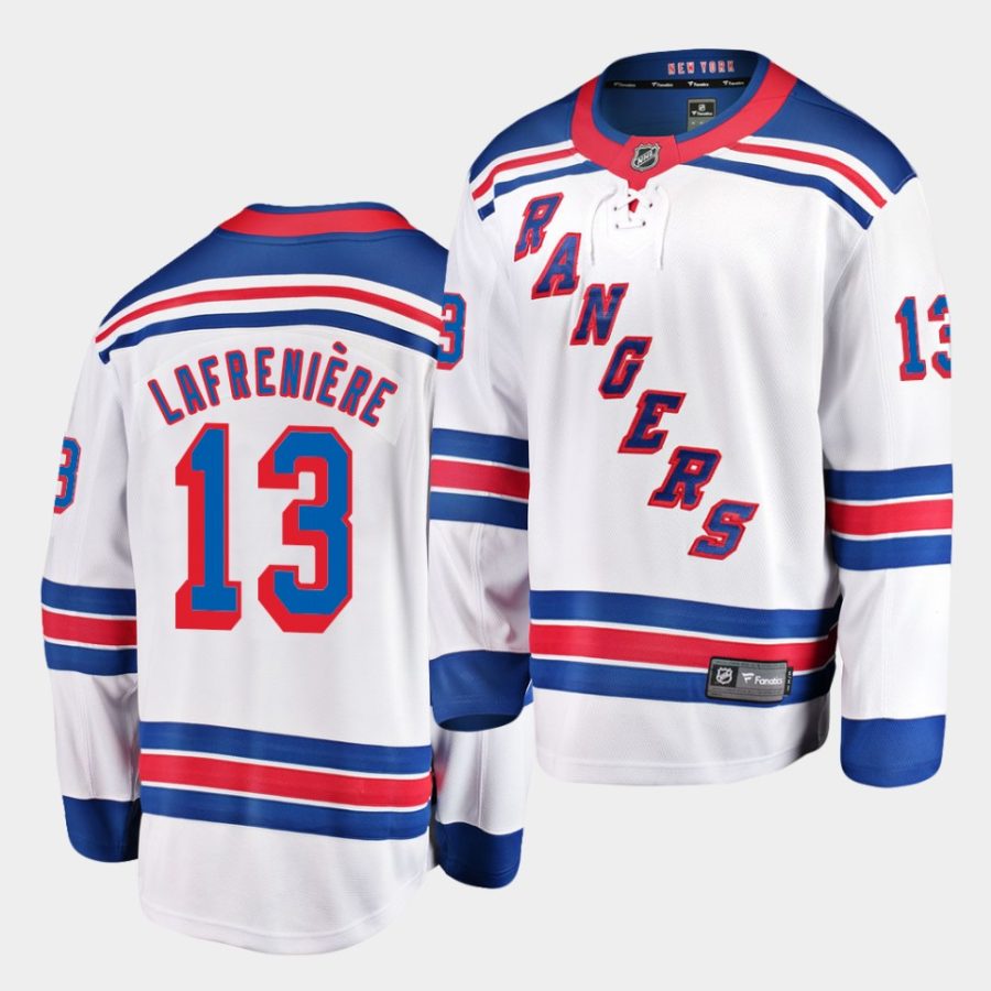 alexis lafreniere white 2020 nhl draft away jersey